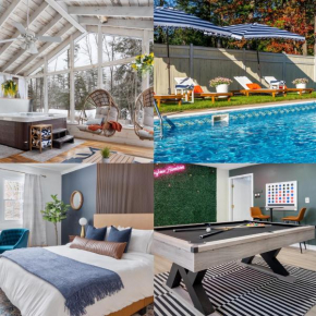 Game Room+Hot Tub+Pool+King Beds+More